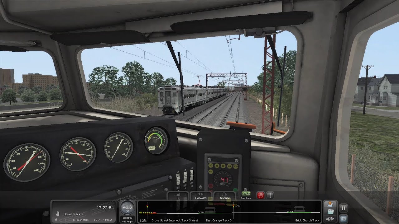 Train Simulator Classic NJ Transit EMD F40PH-2CAT 4120 Cab Ride (Morristown Line Train 645)