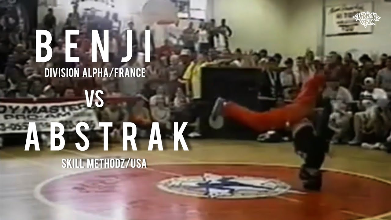 ABSTRAK (Skill Methodz) vs. BENJI (France) 2000 | Bboy Master Pro-Am in Miami. // Classic Archive.