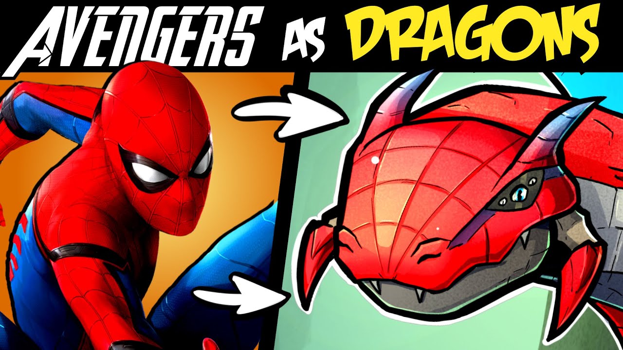 What if The AVENGERS were DRAGONS? P2 (Lore and Speedpaint)