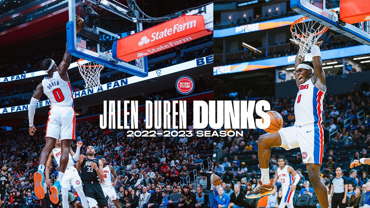 10 Minutes of Jalen Duren Dunks | 2022-23 Season | Pistons TV