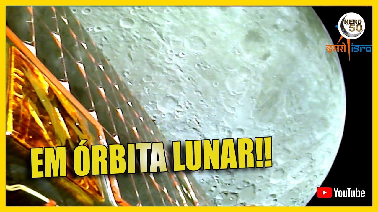 SONDA INDIANA CHEGA A LUA [CHANDRAYAAN 3]