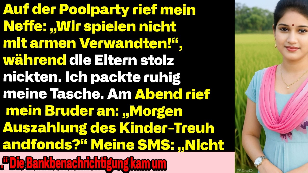 Auf Der Poolparty Rief Mein Neffe: ‘Mit Armen Verwandten Spielen Wir Nicht’ — Eltern Nickten Stolz
