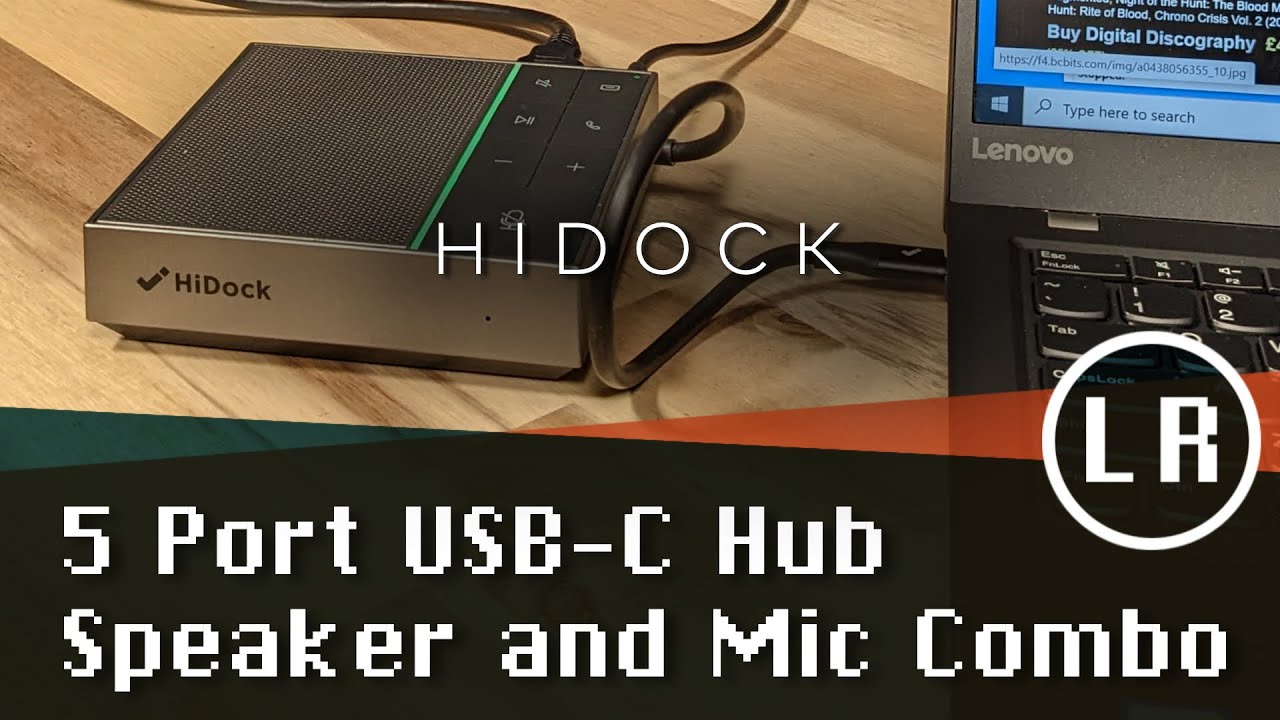 HiDock 5 Port USB-C Hub: Speaker and Mic Combo (Kickstarter)