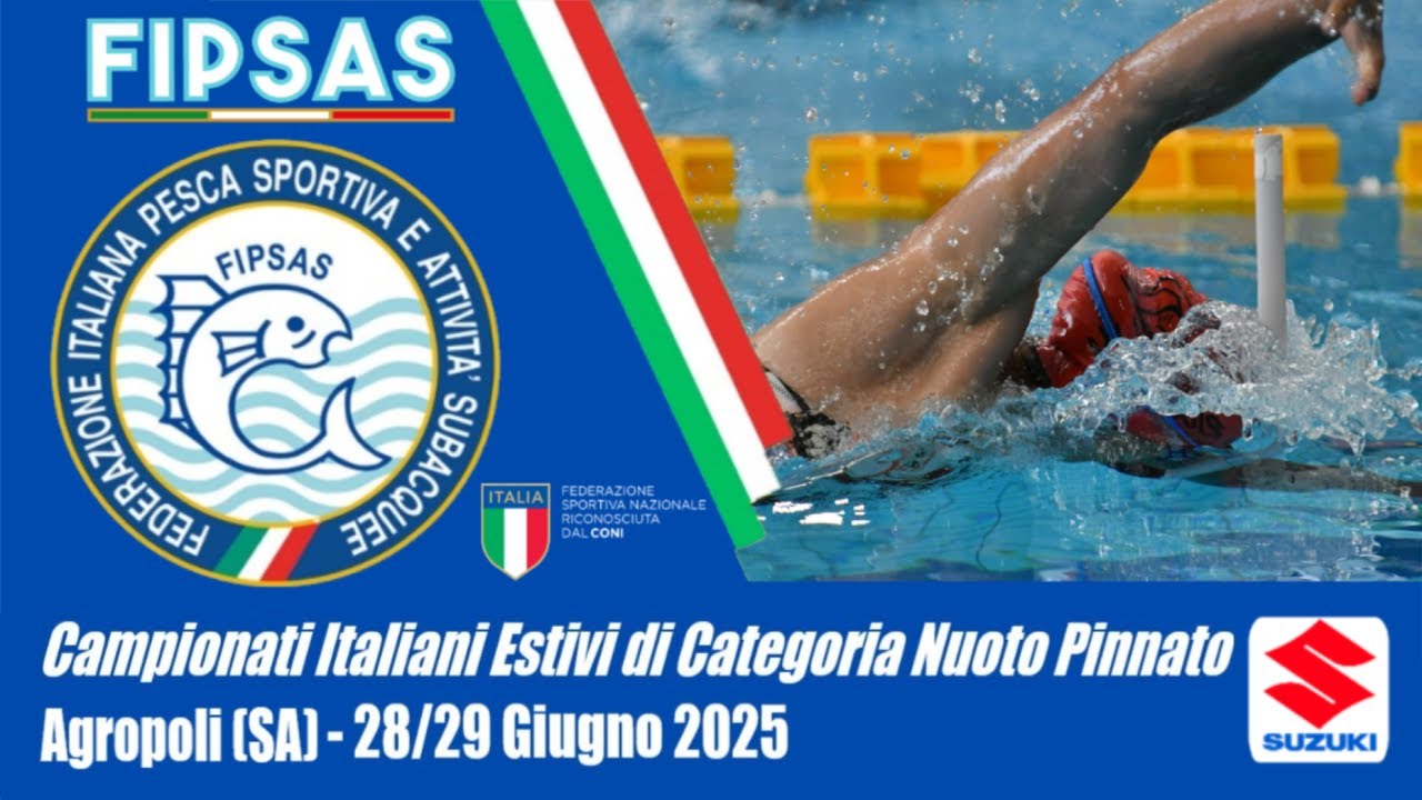 3^ sessione - Campionati Italiani Estivi Categoria Nuoto Pinnato - 29 Giugno 2025