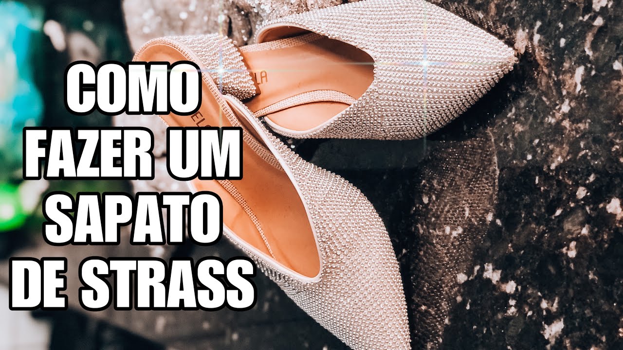 DIY: Como customizar um sapato de strass