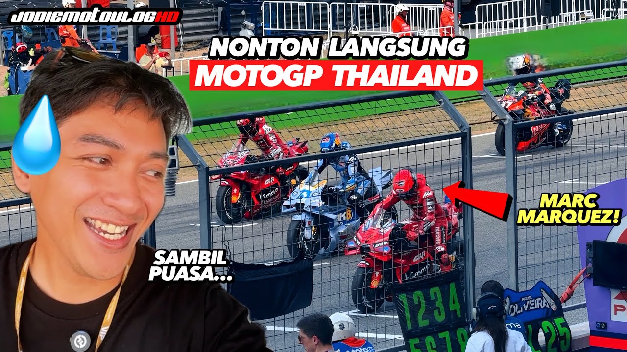 Ngabuburit sambil Nonton MotoGP Pertama langsung di Thailand , PANAASSS 🔥