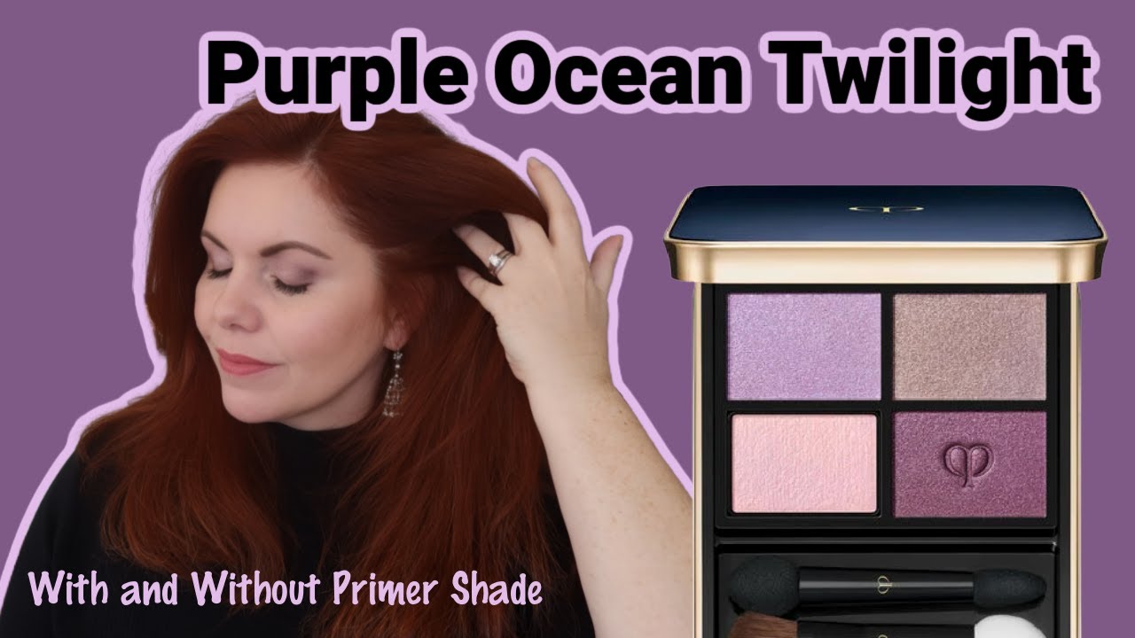 Stunning Eye Look with Cle de Peau Eyeshadow: 2 Techniques with Purple Ocean Twilight