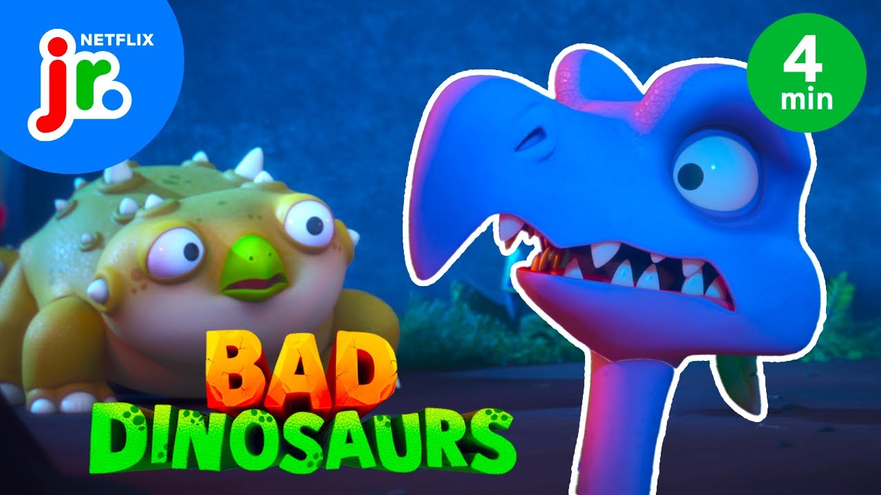 UNA NOTTE DA DINOSAURI 🦖🌙 Bad Dinosaurs | Netflix Junior Italia