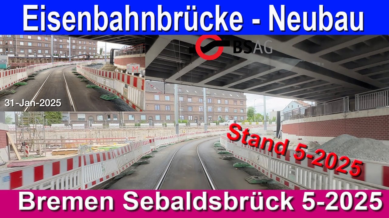 28-Mai 2025 - Zeppelintunnel Bremen - BSAG Straßenbahnumleitung