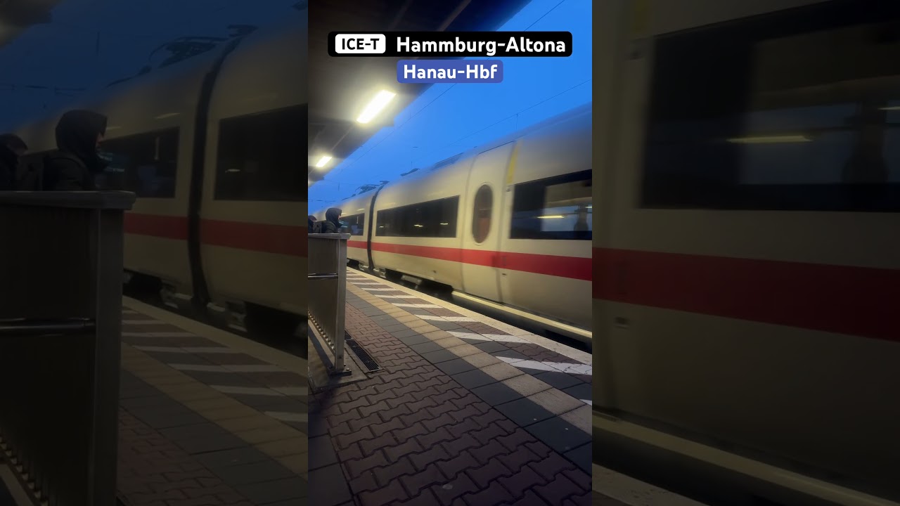 Hanau-Hbf Abfahrt BR411/ICE-T➡️Hamburg-Altona @HessenSpotterYT #br411 #icet #shorts