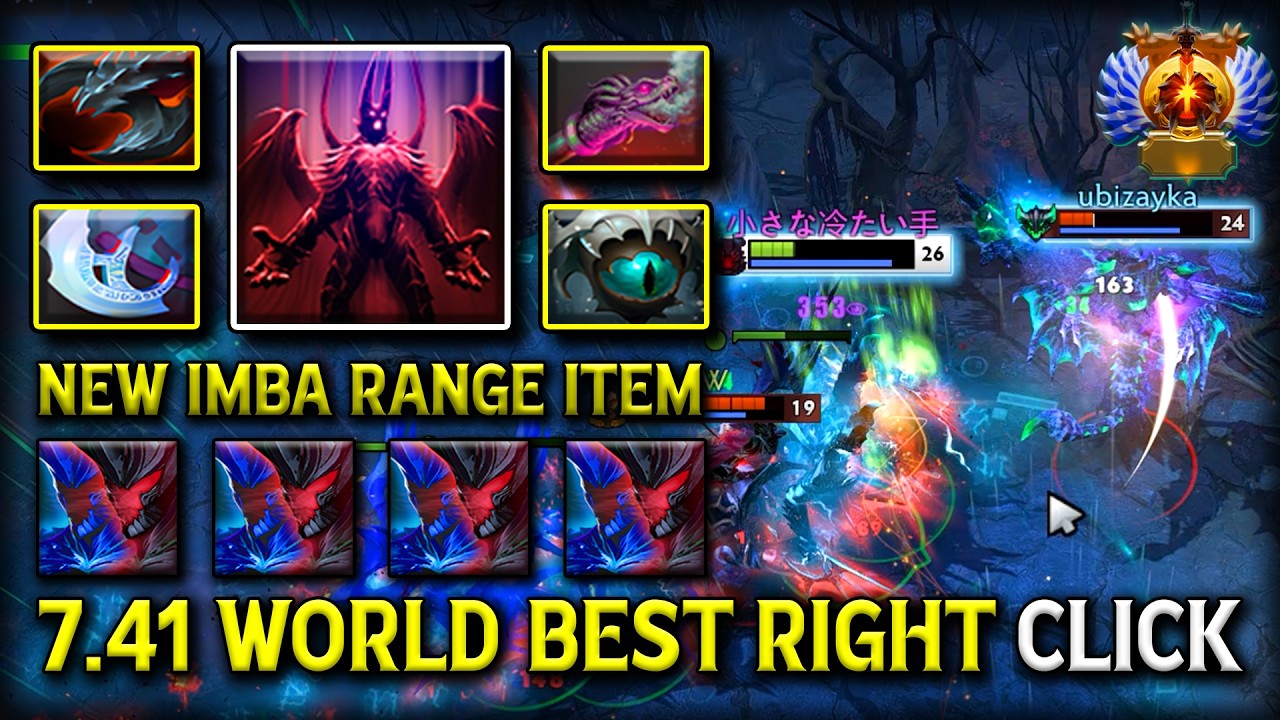 7.41 WORLD BEST RIGHT CLICK CARRY TERRORBLADE WITH NEW IMBA Hydra's Breath ITEM BUILD DOTA 2