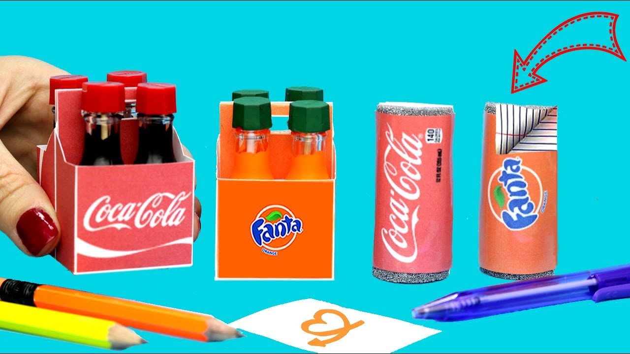 DIY Miniature School Supplies! Mini Notebook, Mini Pens & more! Easy DIY Crafts & School Hacks!