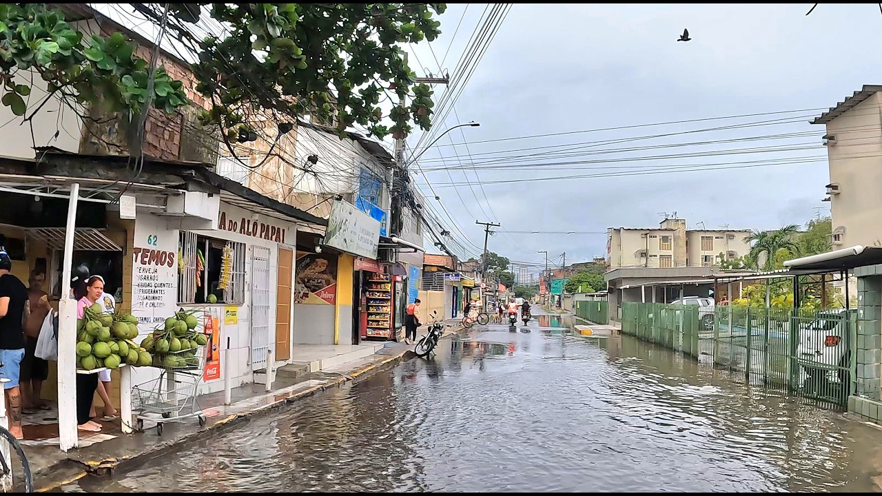 CHUVA NO RECIFE ALAGAMENTOS NAS RUAS DE JABOATÃO CANDEIAS DOM HELDER PIEDADE