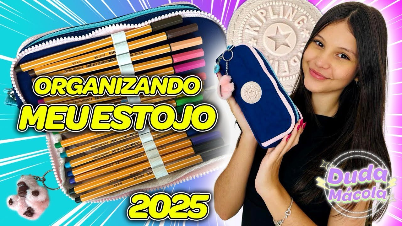 Organizando meu estojo Kipling 2025