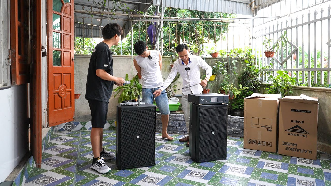 Giao loa isophon IP-8810 cho anh Thuấn ở Vĩnh Bảo, Hải Ph&ograve;ng