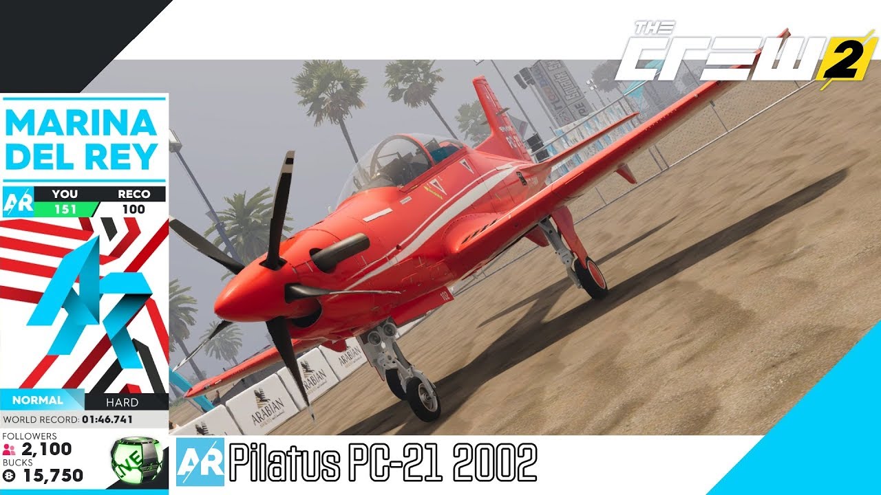The Crew 2 [PC 60FPS] - Marina Del Rey - Pilatus PC-21 2002 [Air Race]