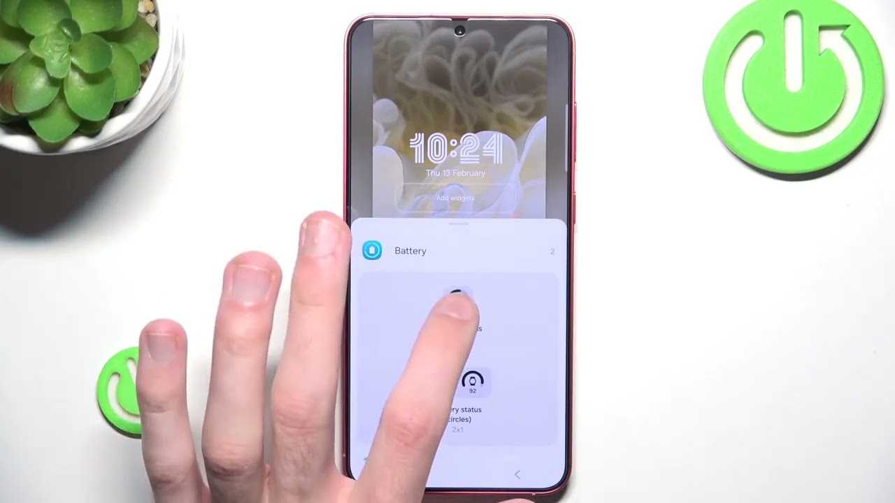 SAMSUNG Galaxy S25+ &mdash; как добавить и удалить виджеты на экране блокировки