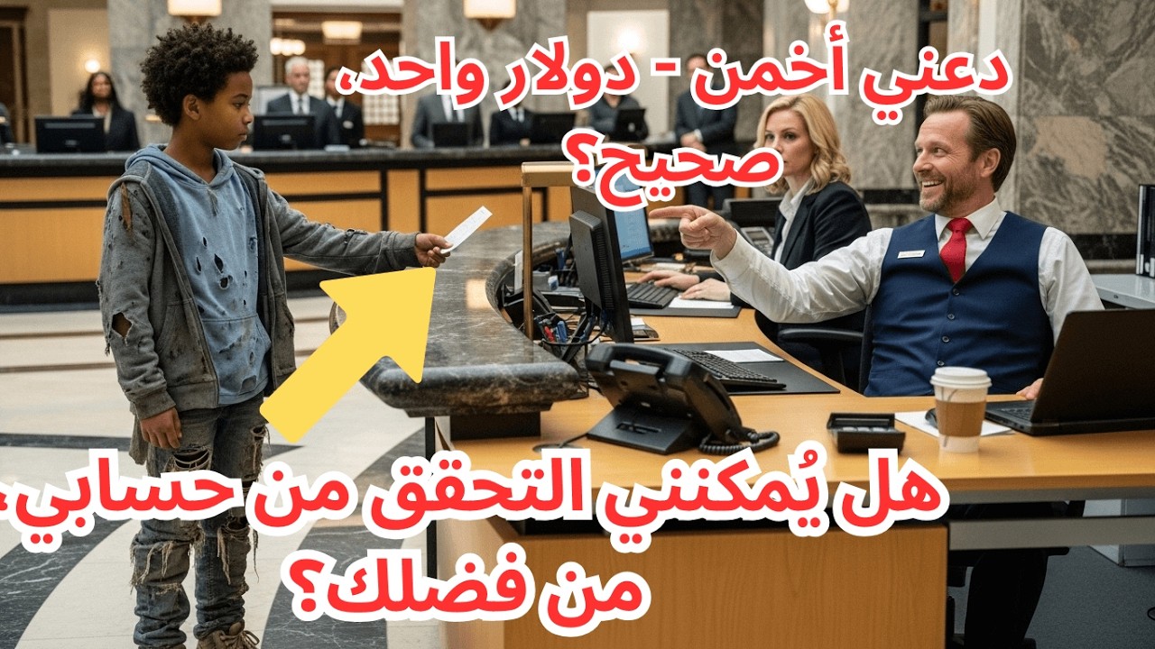 طفل أسود بحذاء ممزق دخل البنك… فضح مديرًا عنصريًا في دقائق والعدالة نزلت فورًا