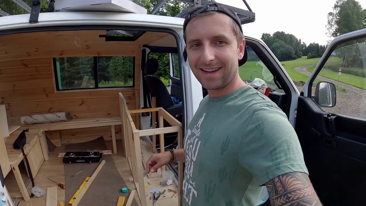 Budujemy łóżko i szafę w naszym domu na kółkach. VW T4 | odcinek 3