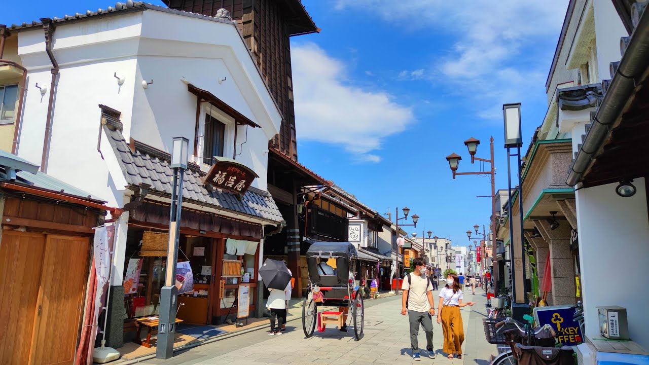 4K Japan Walk - Exploring Kawagoe, a Popular Daytrip Destination from Tokyo - 川越市 - Slow TV
