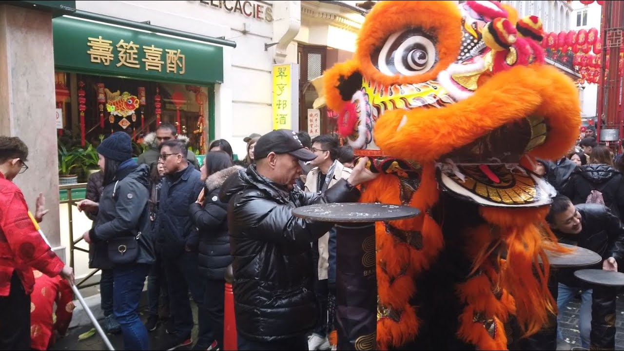 🇬🇧 🇨🇳 CHINESE NEW YEAR 2020 in CHINATOWN London | LION DRAGON Dance Show Parade | Year of the Rat