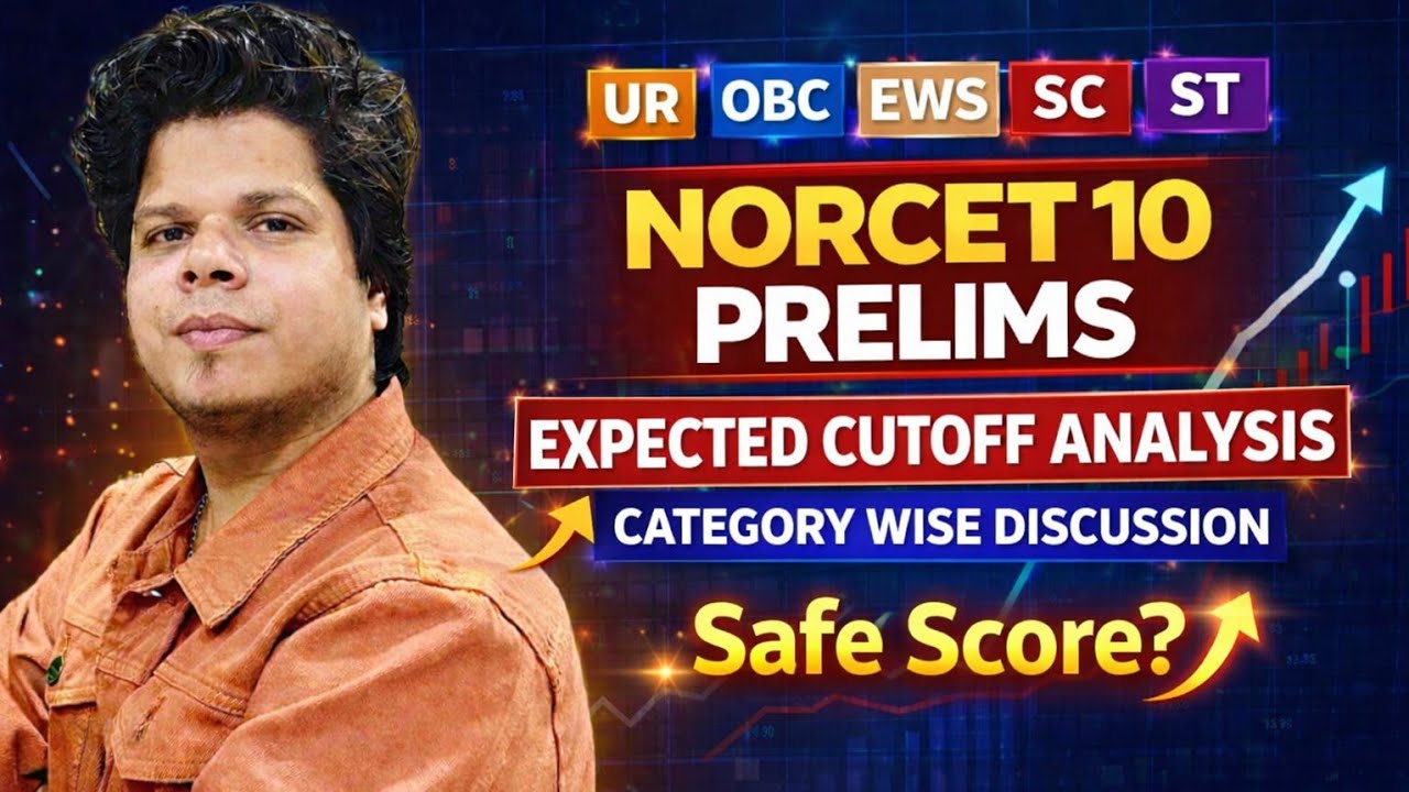 NORCET 10 PRELIMS Cutoff 2026 📊 Safe Score? Category Wise Complete Analysis