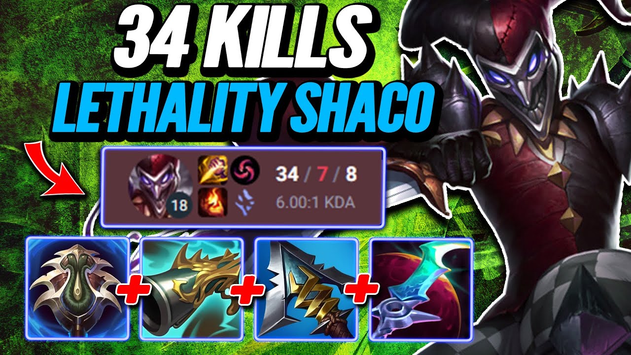 34 Kills Profane Lethality Shaco - S14 Ranked [League of Legends] Full Gameplay - Infernal Shaco
