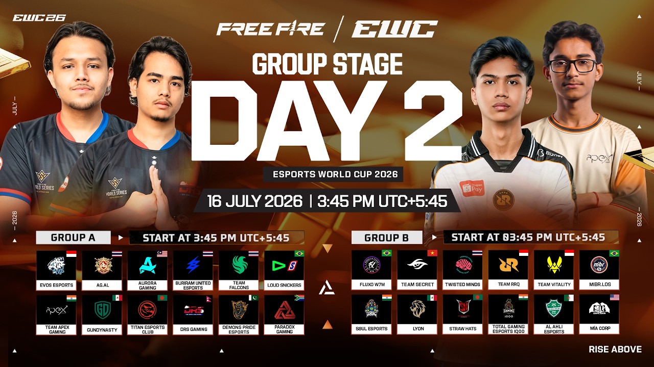 [NP] EWC26 Group Stage | MATCHDAY 2