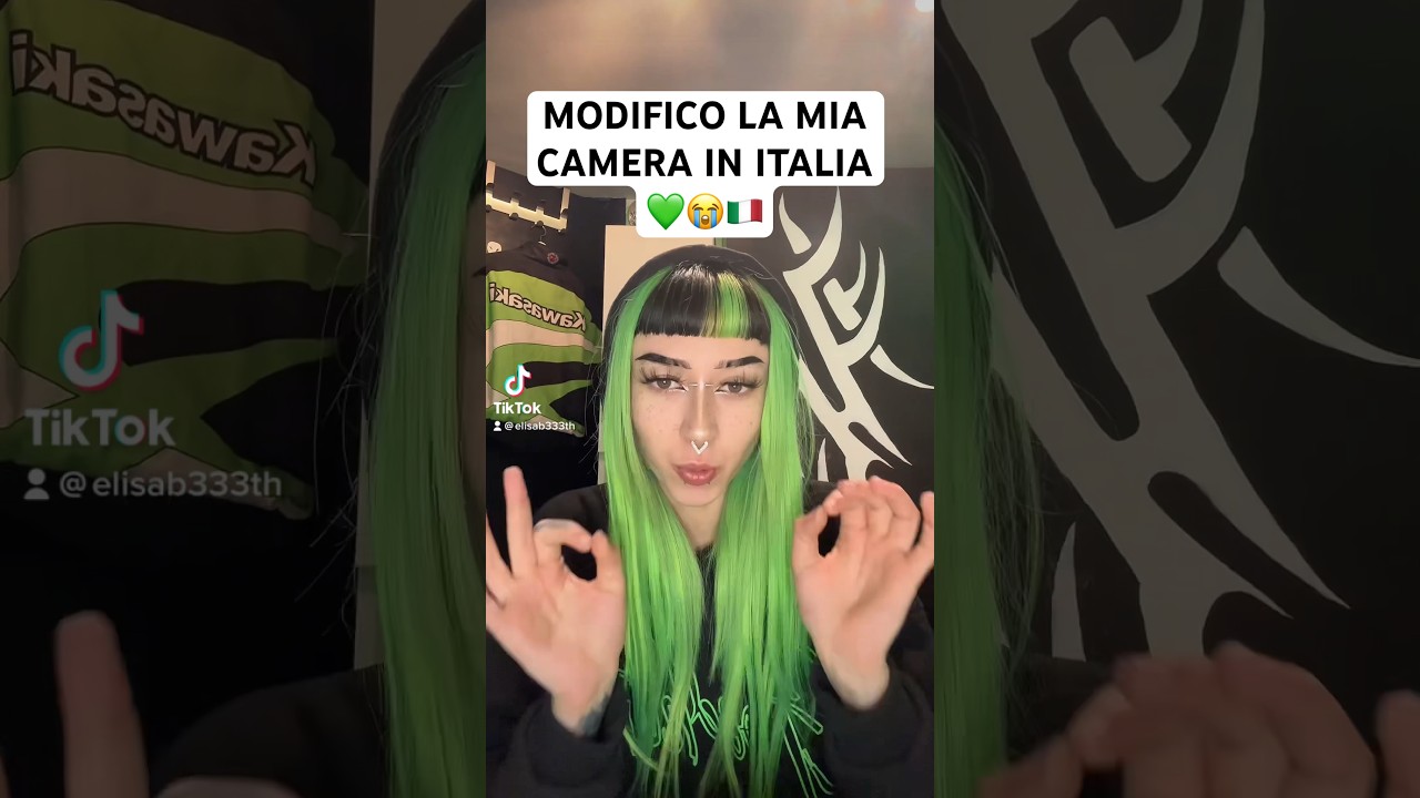 MODIFICO LA MIA CAMERA IN ITALIA 🇮🇹💚