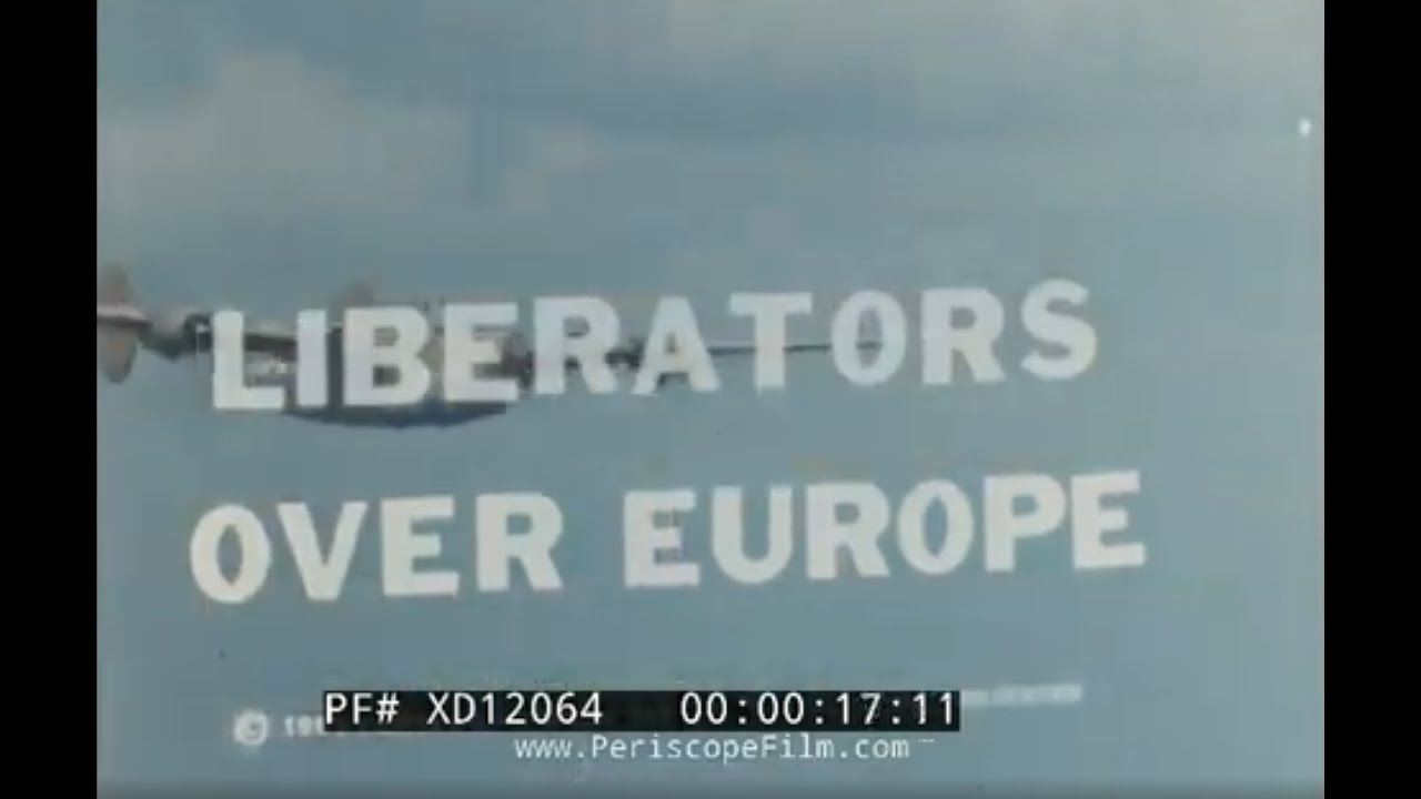 “LIBERATORS OVER EUROPE”  B-24  44th BOMBARDMENT GROUP / 8TH AIR FORCE  WWII COMBAT FILM XD12064