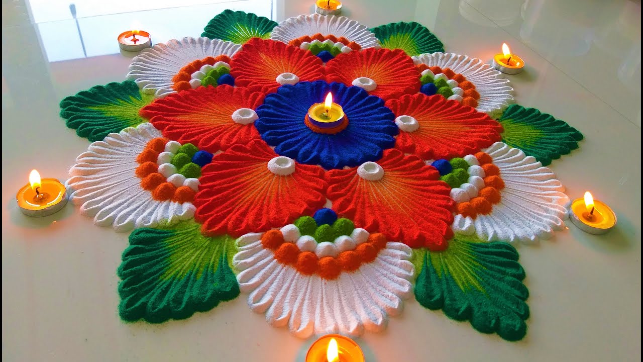 Top Beautiful Rangoli For Independence Day | 15 August 2024 पर ऐसे बनाये रंगोली सब देखते रह जाये