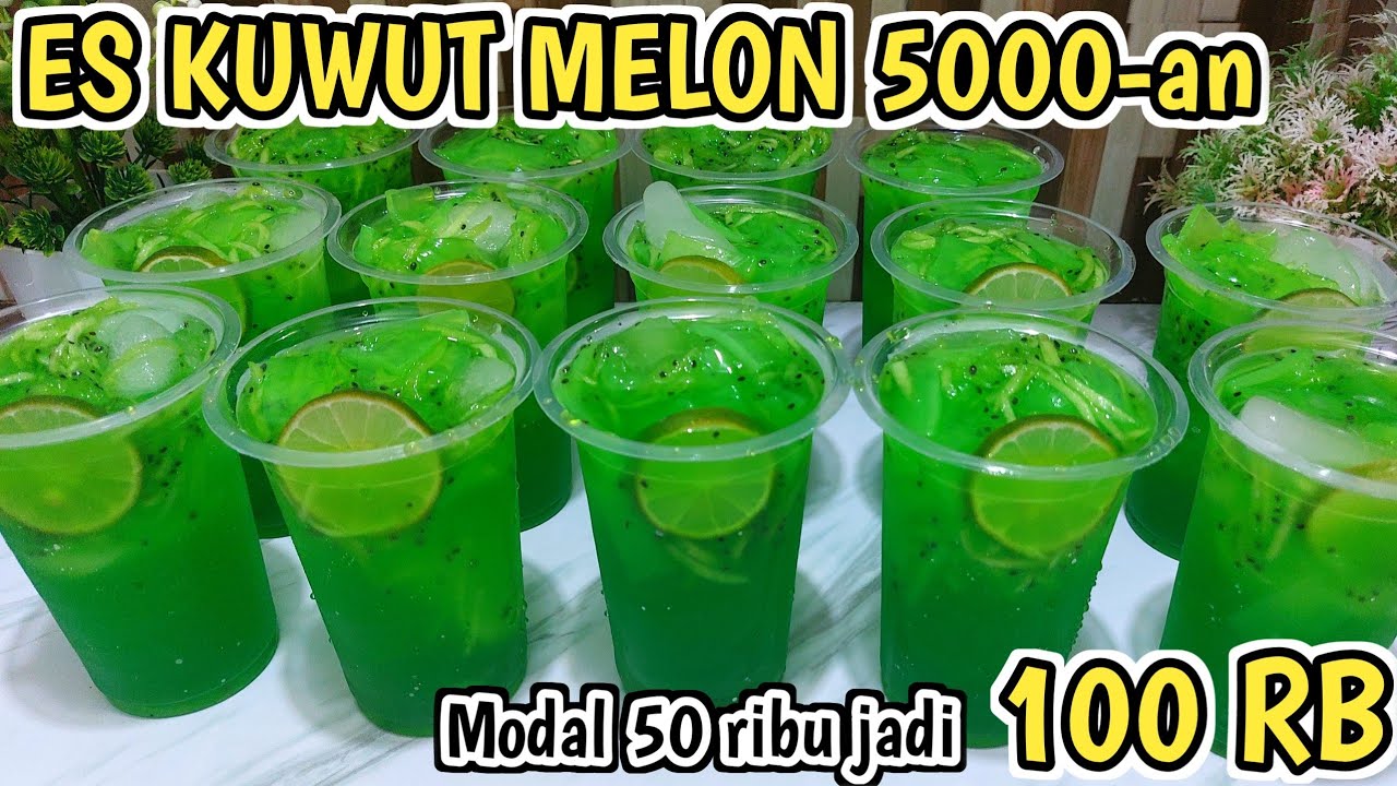 IDE JUALAN 5000-AN, CEPAT BANGET BALIK MODAL | RESEP ES KUWUT MELON