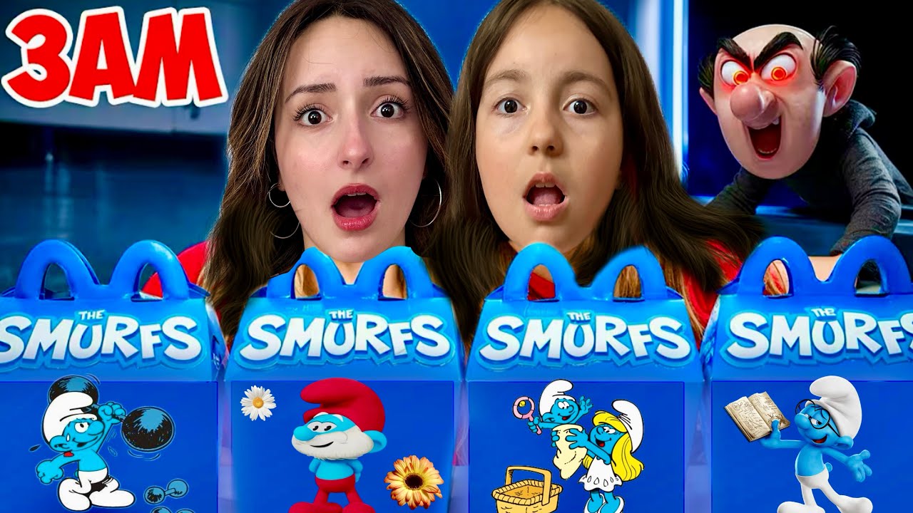 GECE 3’te ŞİRİNLER SMURFS HAPPY MEALS SİPARİŞ VERMEYİN‼️HİRANUR ZEYNEP 