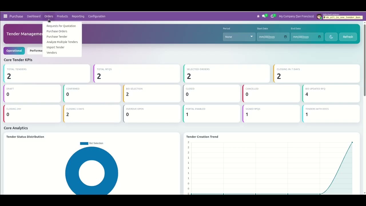 All In One Tender Bundle - Tender Import Management Odoo #Odoo #Odooapps