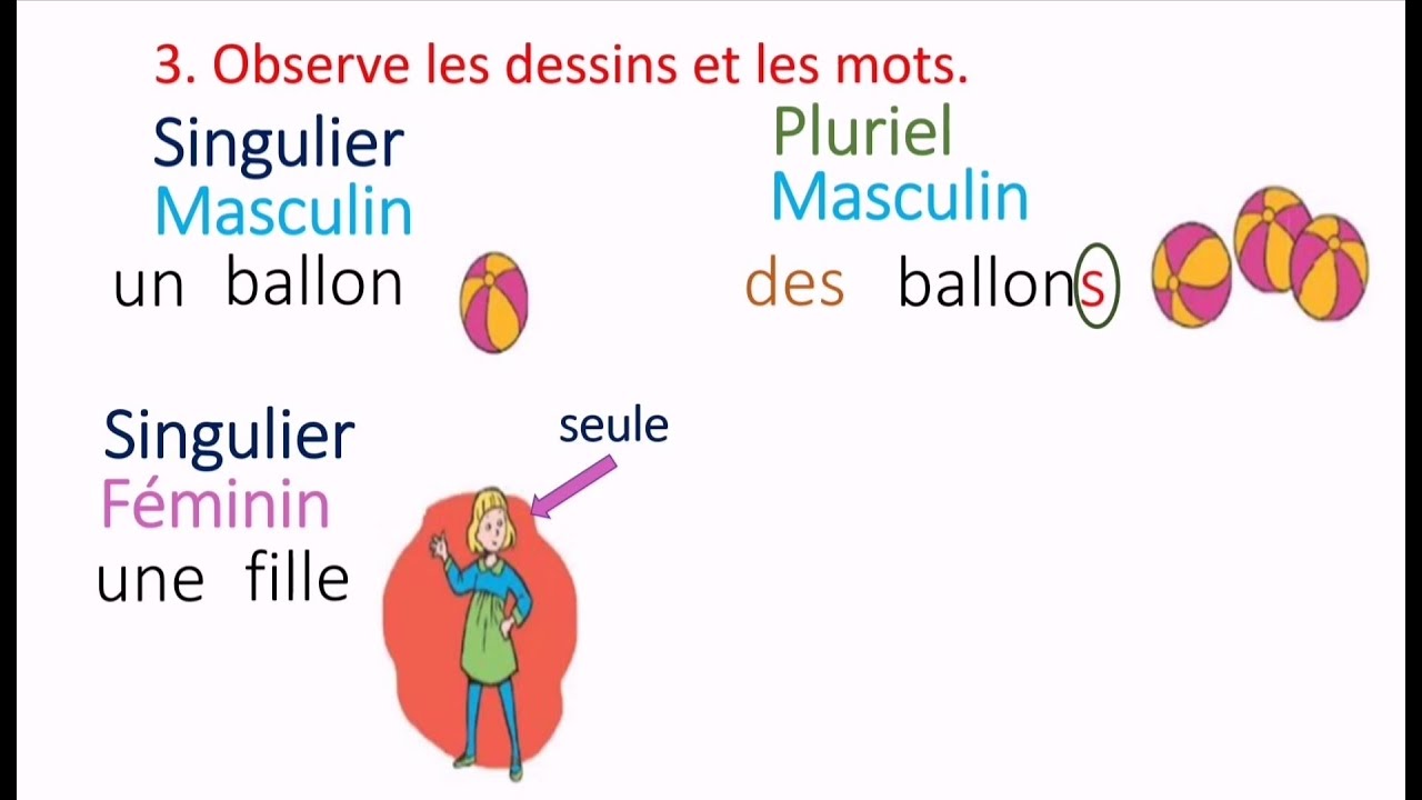 Exercices bien expliqués autour du son k + bien expliqué le Singulier et le Pluriel