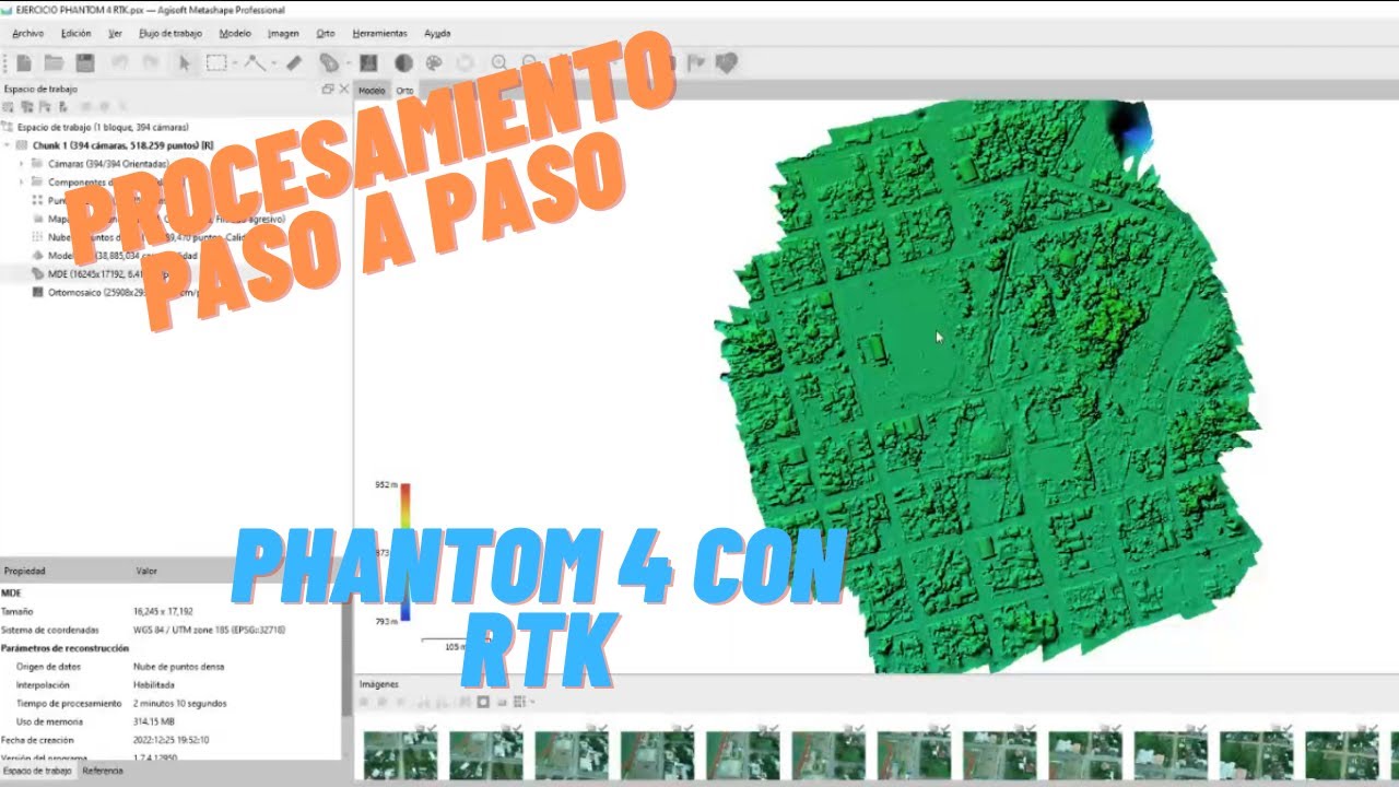 Procesamiento Ortomosaico - Phantom 4 con RTK