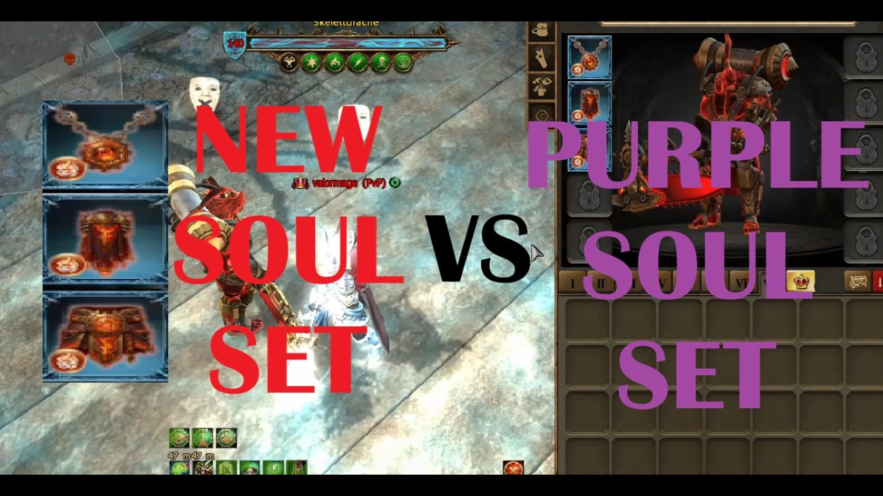 Drakensang Online - New Soul Set vs Purple Soul set