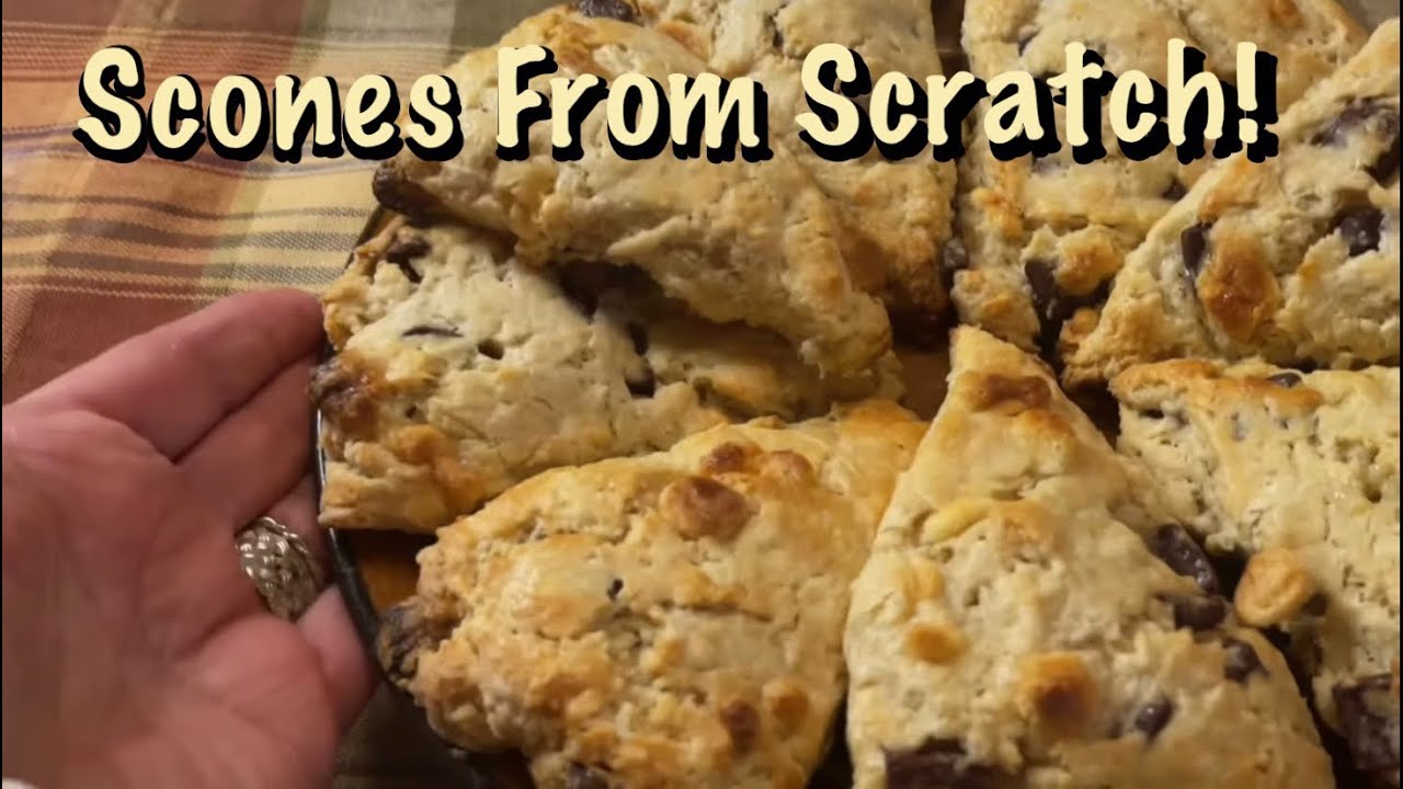 ASMR Baking Scones from Scratch! (Soft Spoken) With Chocolate chips. No talking version tomorrow.