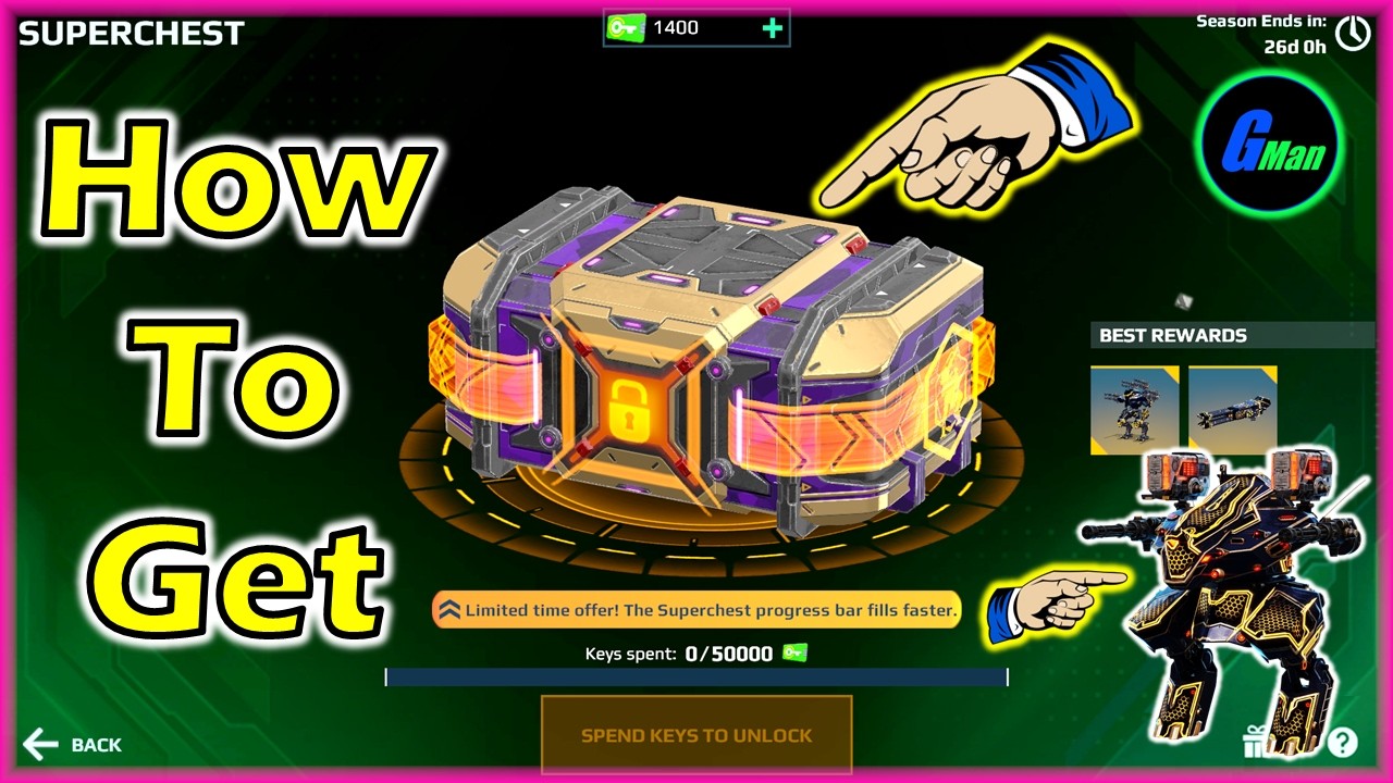 GET Super Chest For FREE & UE Rhino Arrives | WR - War Robots