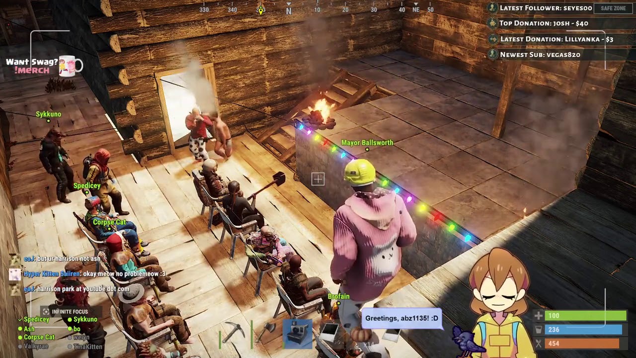 Strip dance show for Divide | OTV & Friends Rust | Ash_on_LoL plays Rust