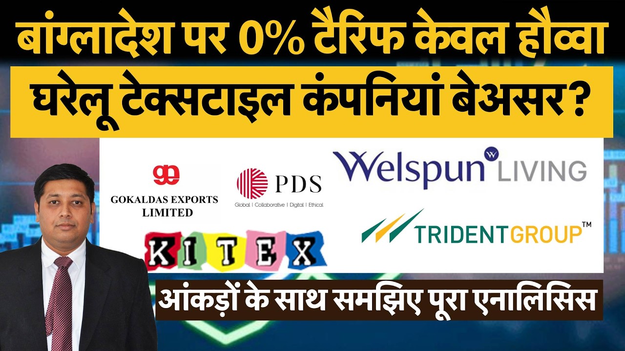 Textile Stocks Recover | बांग्लादेश पर 0% टैरिफ भारतीय कंपनियों के लिए वाकई चिंता का विषय?|