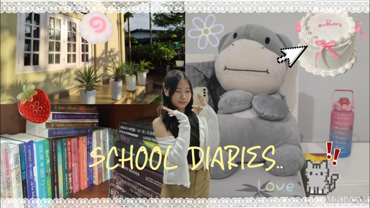 A day in my life🎋|PRODUCTIVE SCHOOL WEEK 📝|SLOW MORNING🥐| BIRTHDAY VLOG|GIFT UNBOXING🎁|
