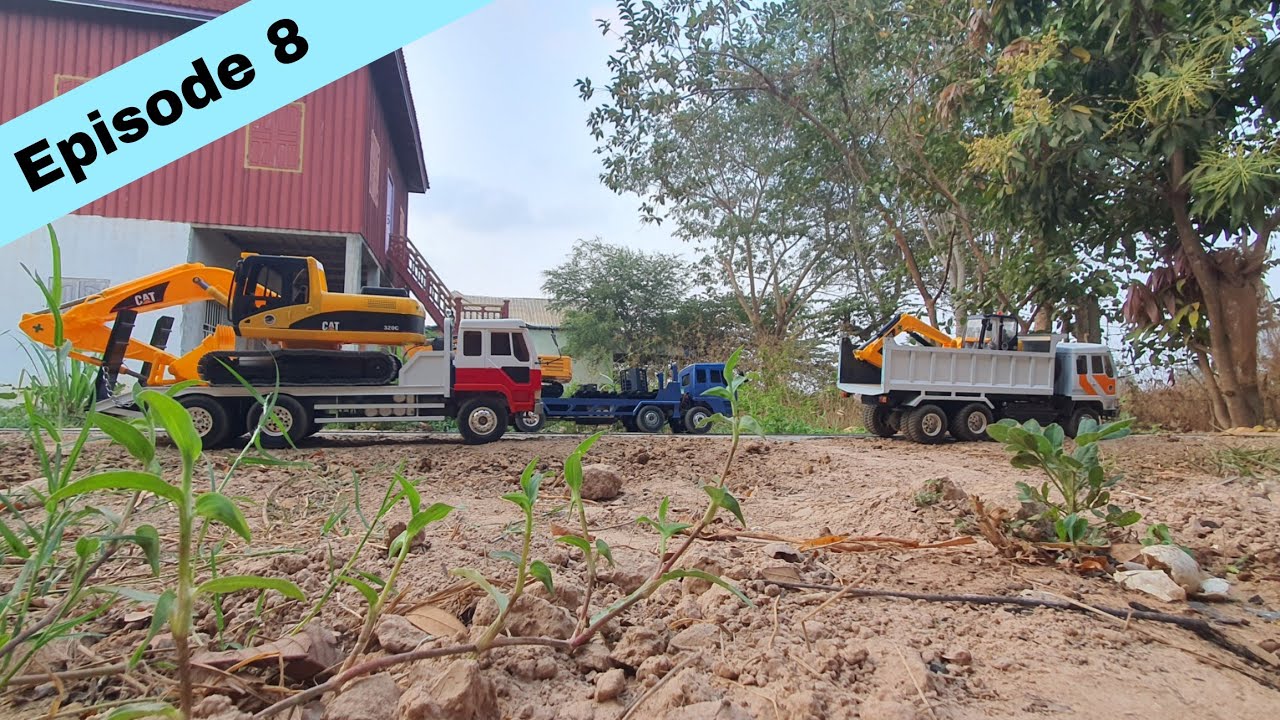 Transport Excavator CAT 320GC, CAT 320C Yellow and CAT 308E2CR to customer place EP8