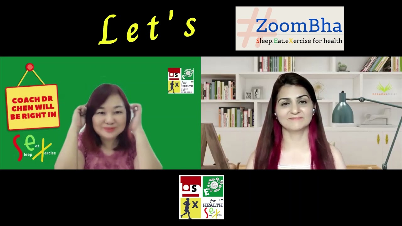 Sleep for health. Zoombha by Dr Bhavna with Health Coach and Sleep Dentist Dr Chen