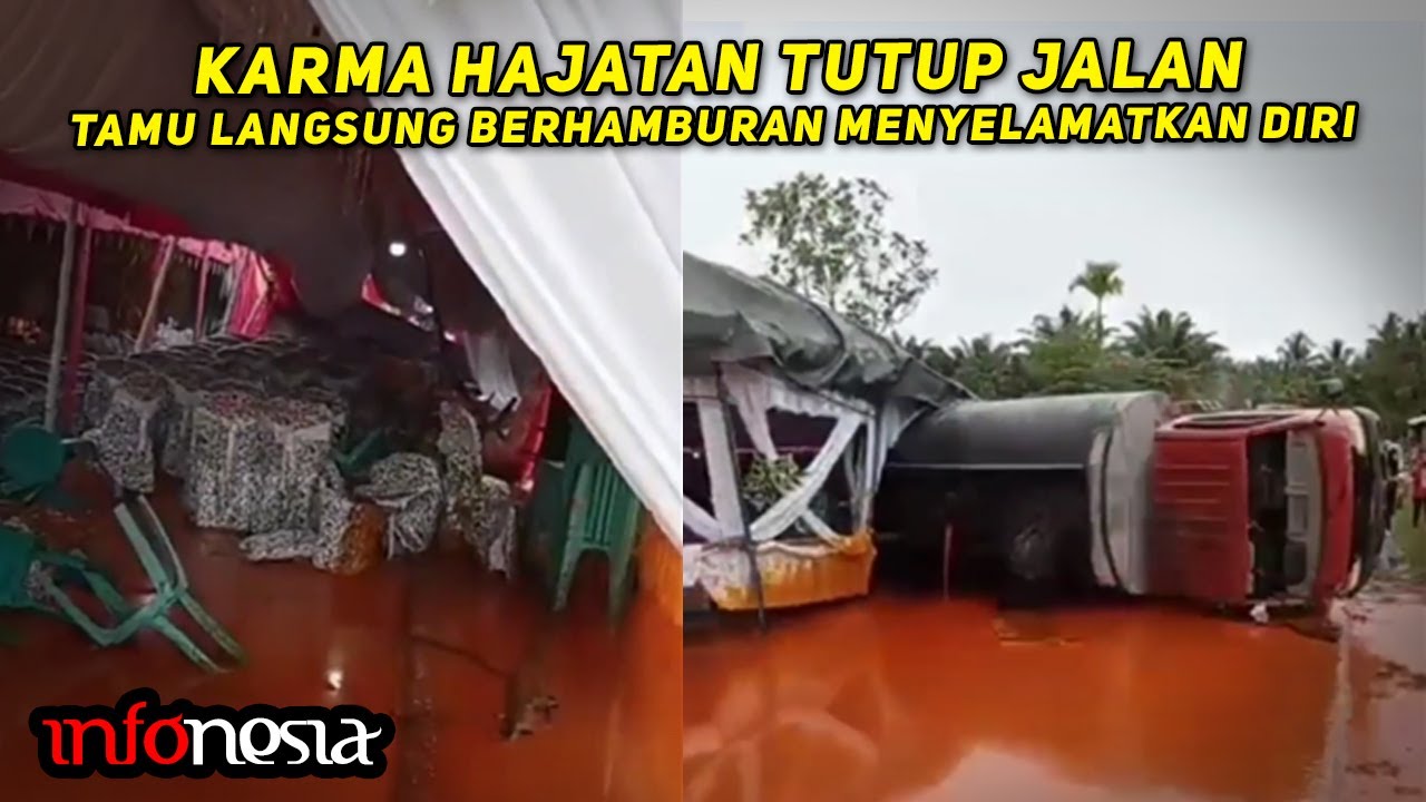LANGSUNG KAPOK...! Acara HAJATAN TUTUP JALAN Kena Batunya