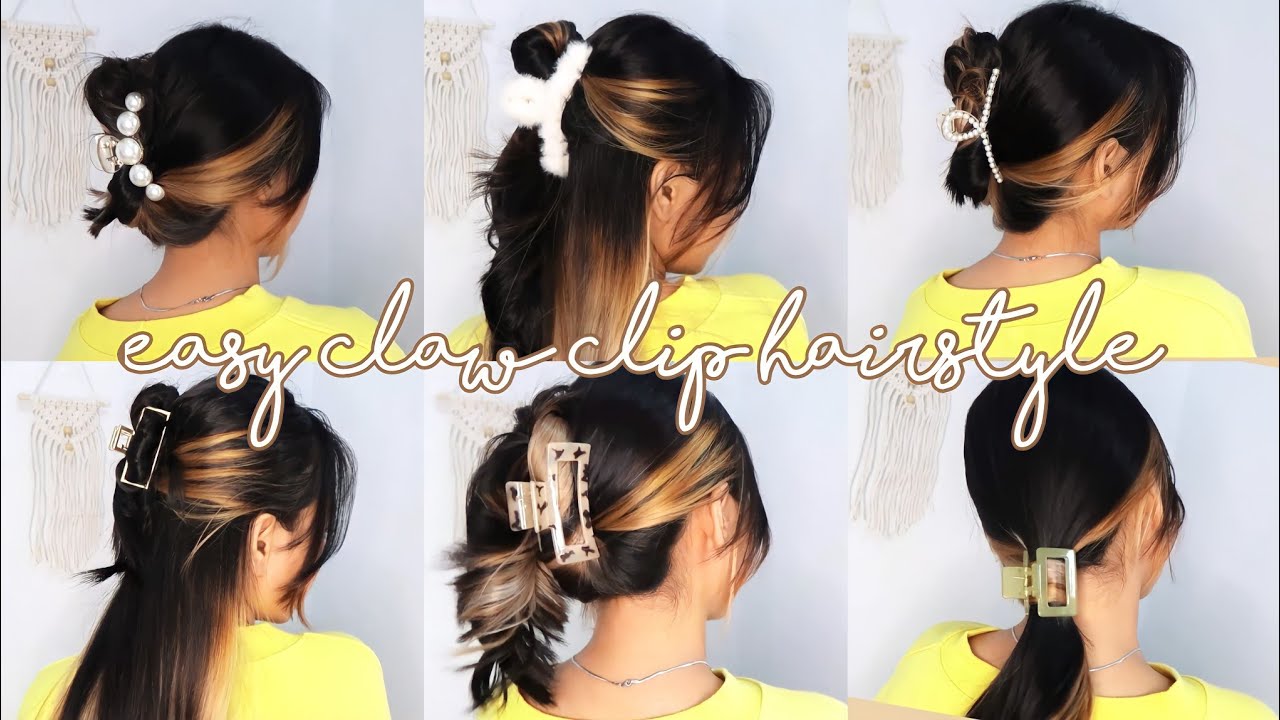 Shopee haul claw clips🌻🧸|| tutorial cepol rambut simpel || hairclaw ideas🌈
