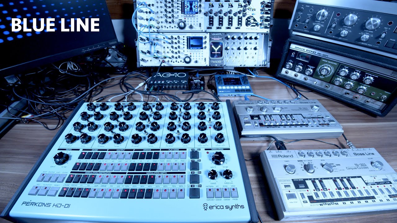 BLUE LINE (Erica Synths Perkons HD-01, two Roland TB-303)
