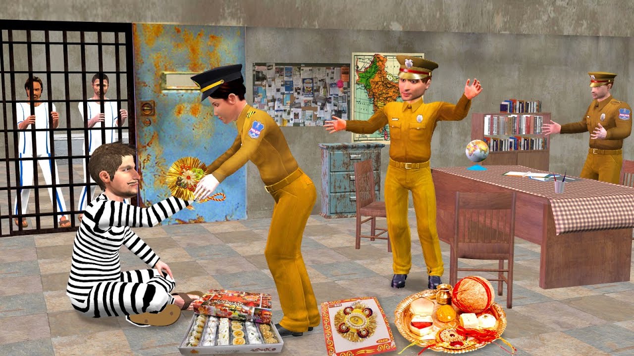 Raksha Bandhan Thief Vs Police Surprise Gift Hindi Moral Stories Hindi Kahani New Funny Comedy Video