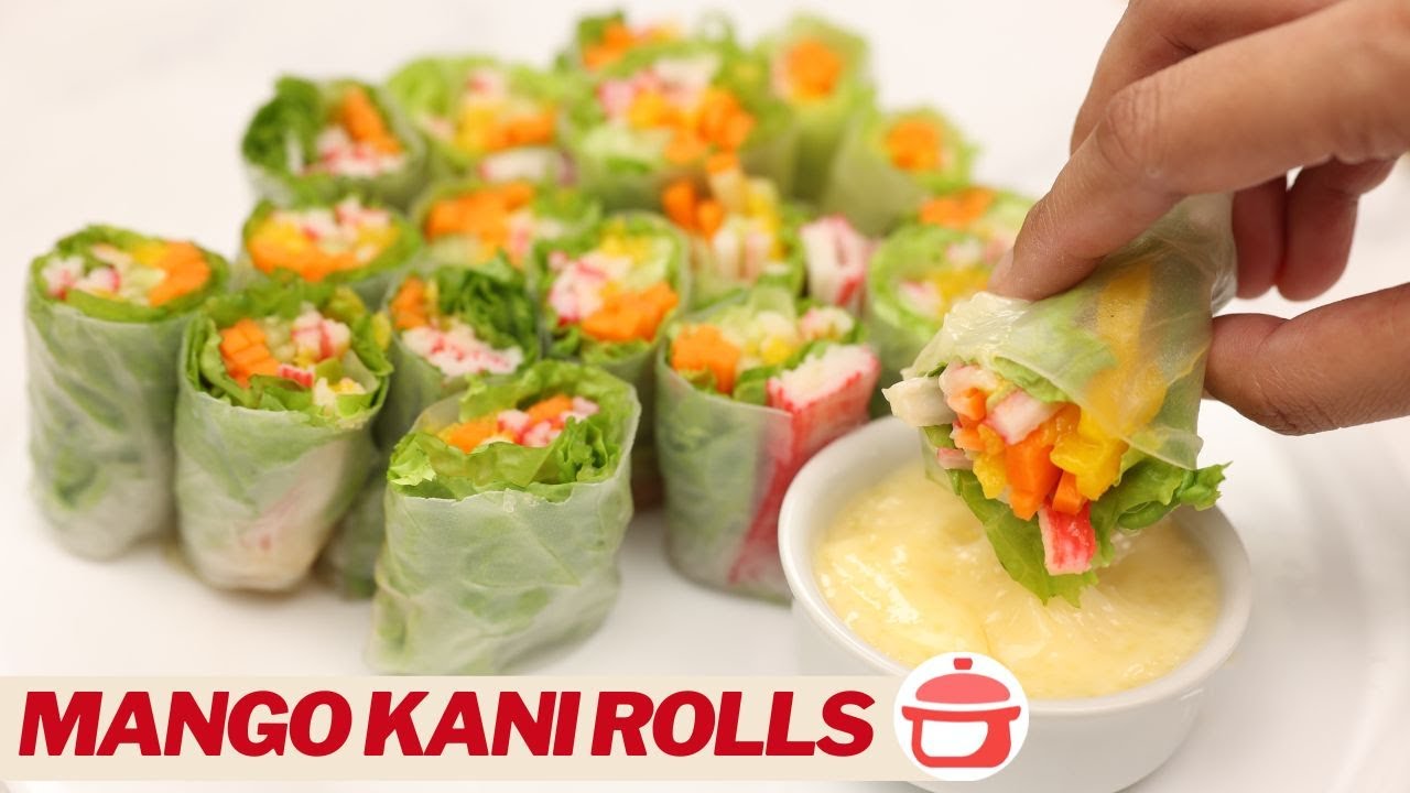 Mango Kani Rolls Recipe (w/ Easy Masarap Sauce Recipe)