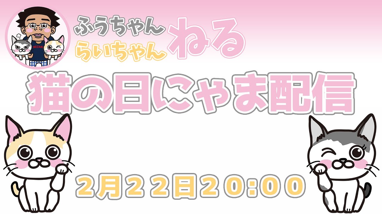 2月22日！猫の日にゃま配信！！